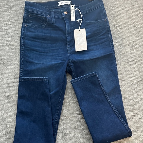 Madewell High-Rise Skinny Jeans - Dark Blue - Picture 6 of 6
